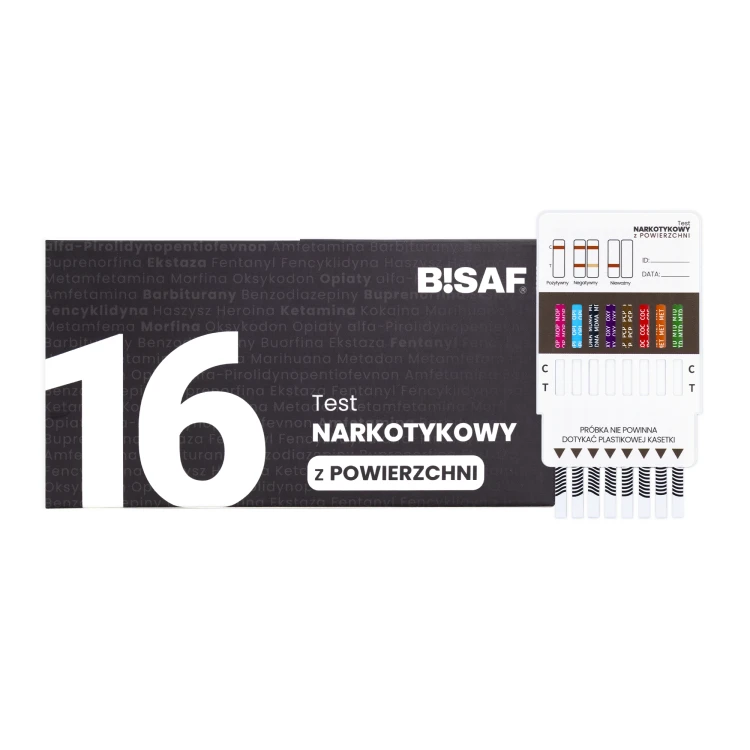Opakowanie testu powierzchniowego BISAF 16 substancji z kasetką testową
