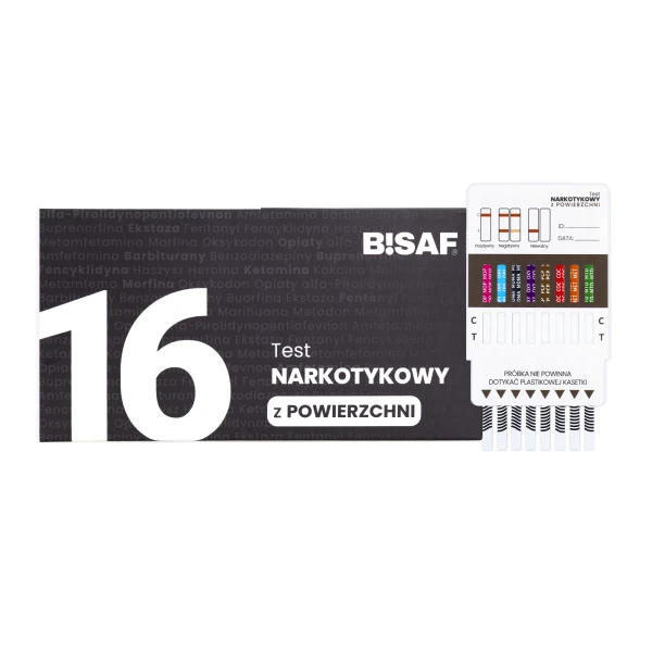 Opakowanie testu powierzchniowego BISAF 16 substancji z kasetką testową